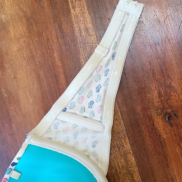 Xhilaration 34C Hearts Bra Pushup Strapless White - Picture 3 of 5